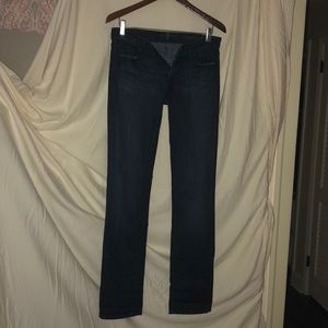 7 for all Mankind dark wash jeans